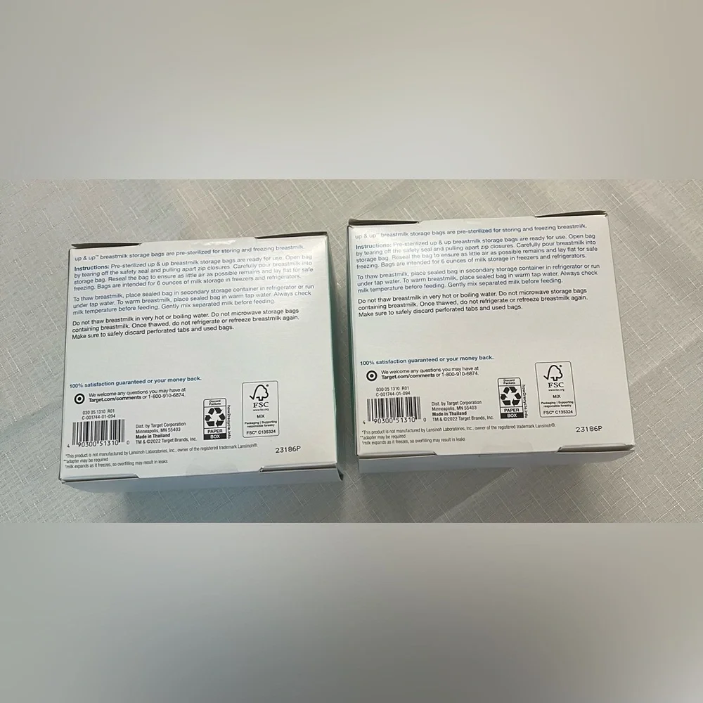 Breastmilk Storage Bags - 200ct - up & up™ compare to Lansinoh BPA Free Sterile